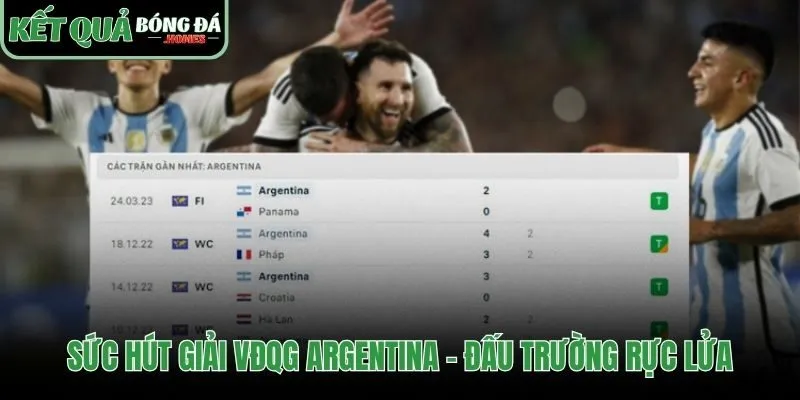 Sự cạnh tranh quyết liệt tạo nên kết quả bóng đá Argentina